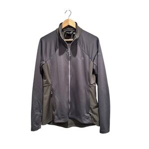 Mountain Hardwear‎ Womens Full Zip Fleece Jacket Gray Hiking Large Gorpcore